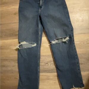 Hollister Dark Blue Distressed Boyfriend Jeans!